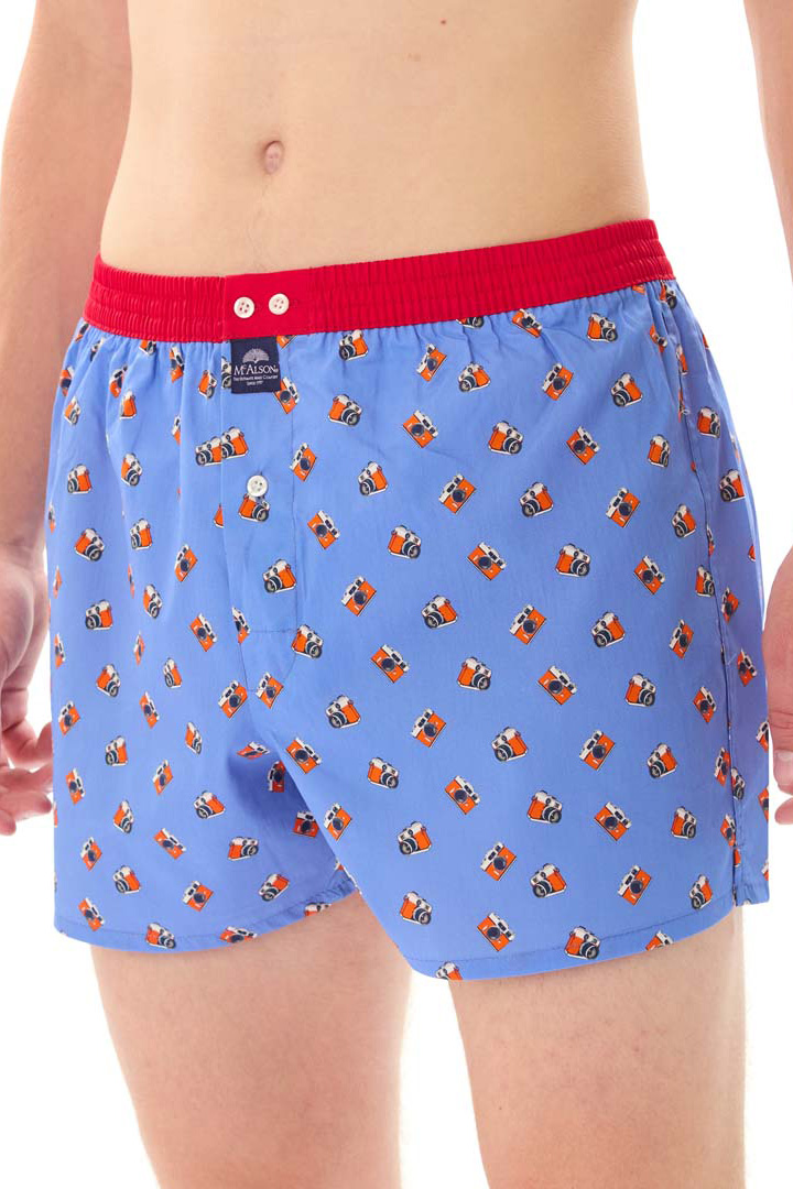 Mc Alson boxer Camera print blauw