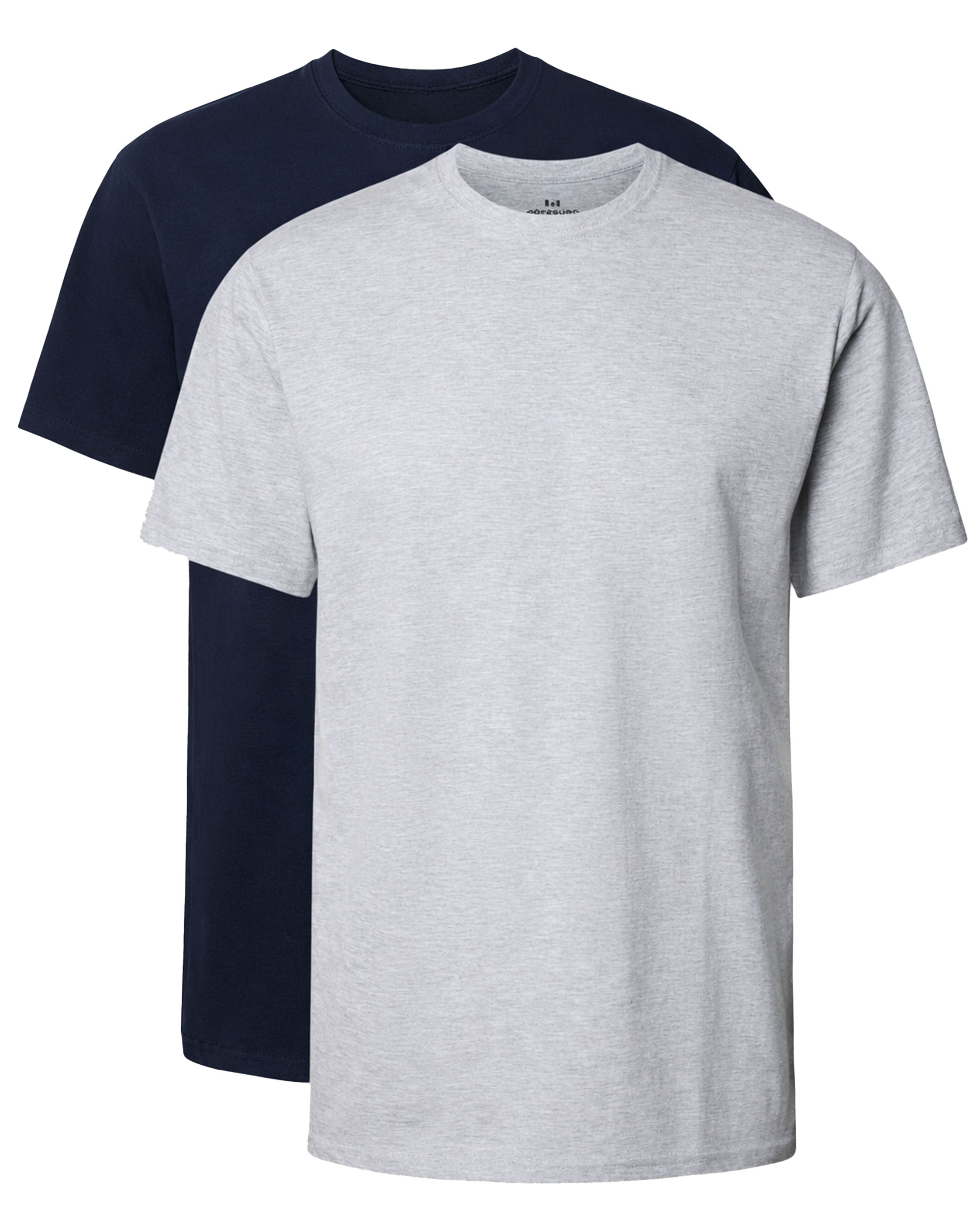 Gotzburg T-shirts ronde hals 2-pack grijs-blauw
