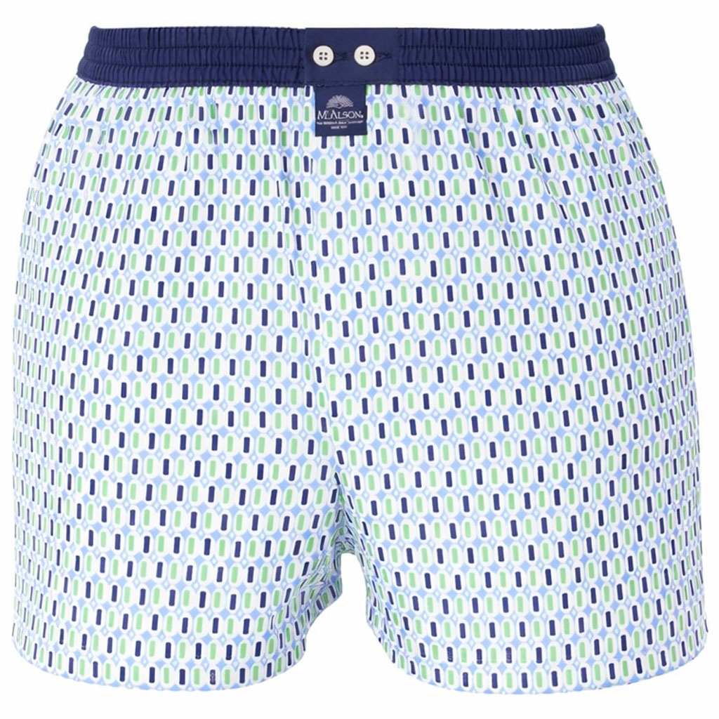 Mc Alson boxer lichtblauw met print 