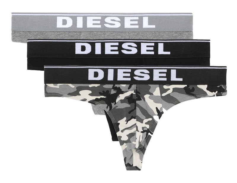 Diesel Herenstrings Camouflage zwart