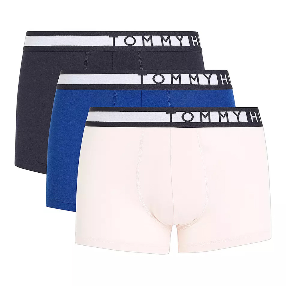 Tommy Hilfiger boxershorts 3-pack blauw-roze-zwart