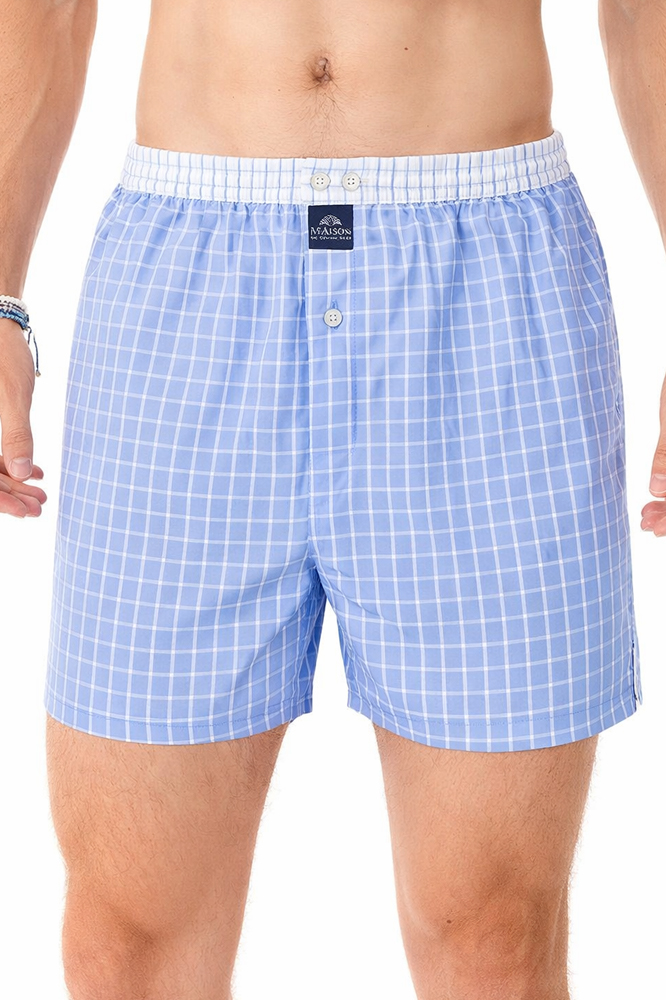 Mc Alson Boxer Checkered baby blue