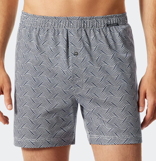 Schiesser wijde boxer print voorkant