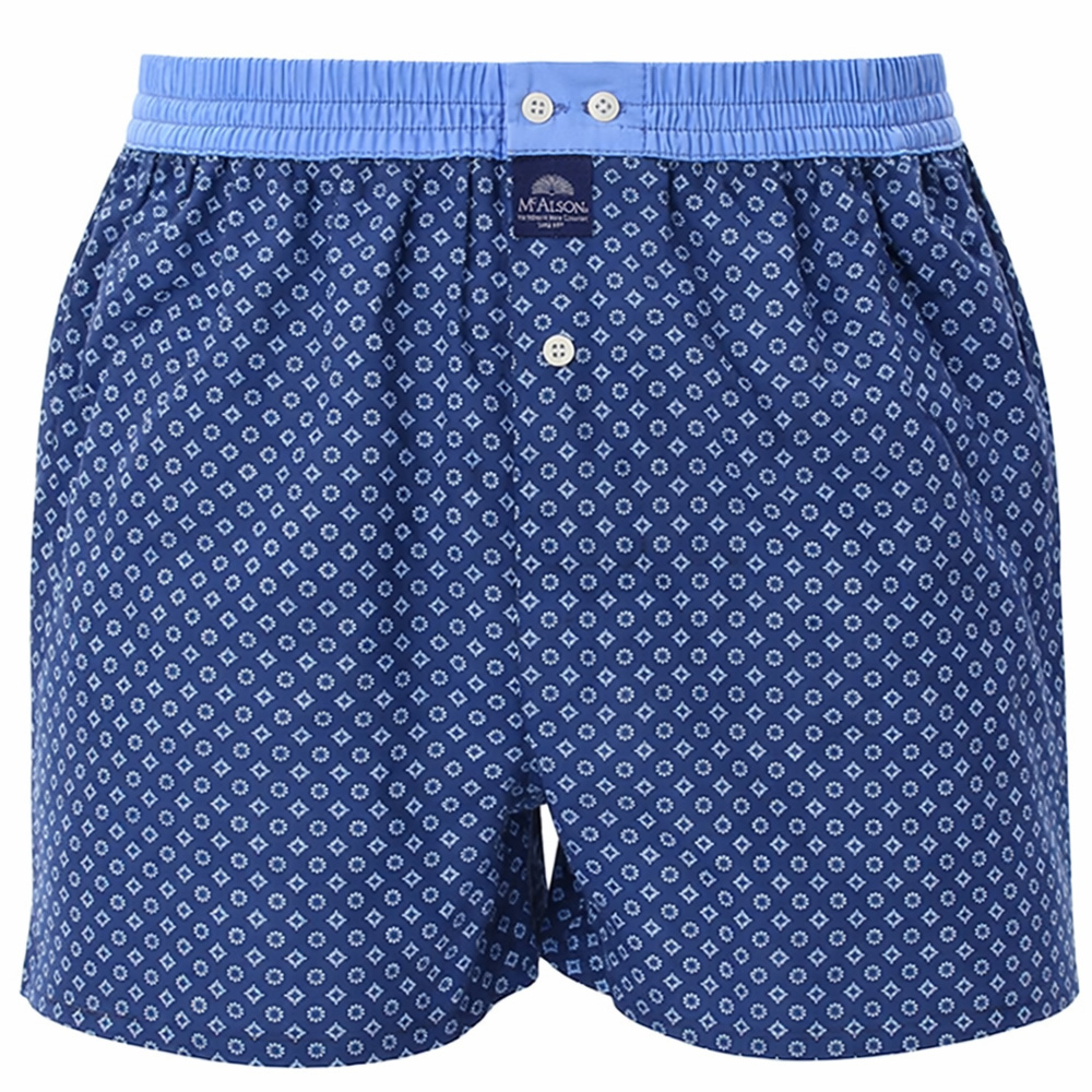 McAlson boxer blauw met print