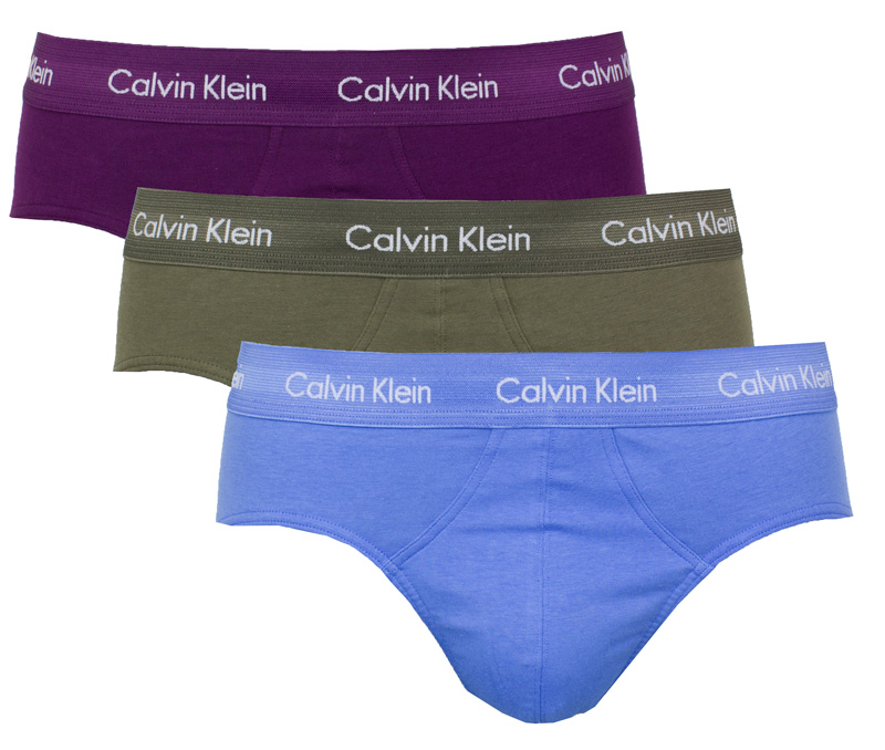 Calvin Klein slips 3-pack blauw-groen-rood
