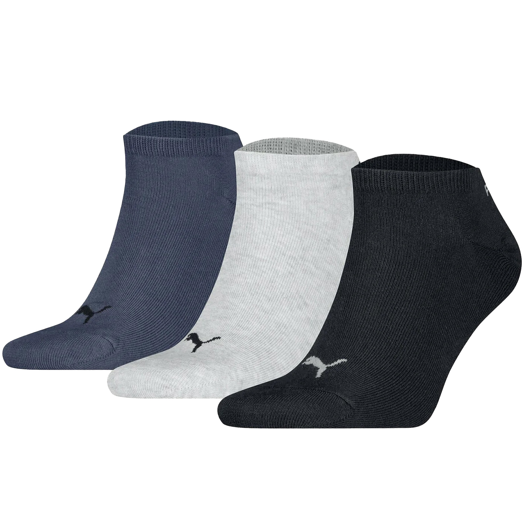 Puma Sneaker sokken 3-paar  Blauw-grijs-petrol