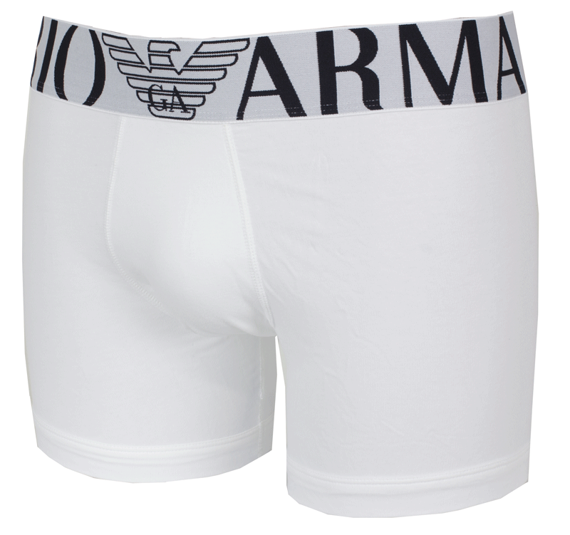 Armani witte boxershort mega logo zijkant