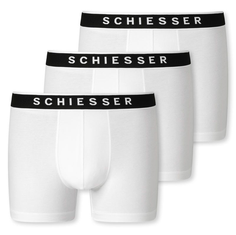 Schiesser boxershorts wit 95-5 3-pack