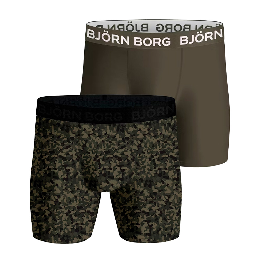 Bjorn Borg Boxershorts Performance 2-pack groen 
