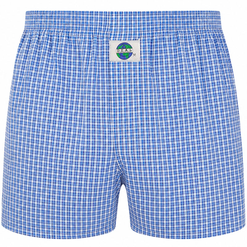 Deal Boxer blauw ruitje 192301
