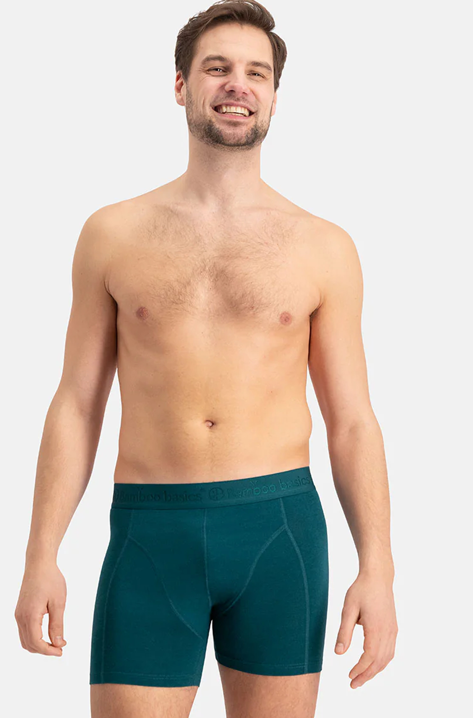 Bamboo basics 3-pack boxers Rico  petrol-zwart