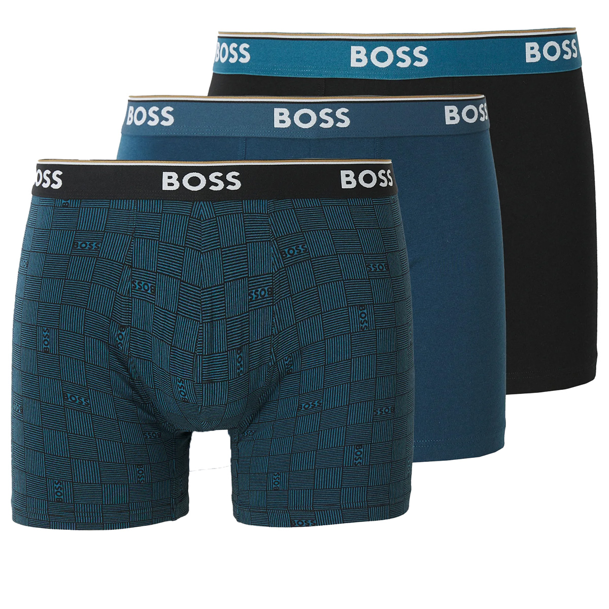 Boss Power boxershorts 3-pack blauw