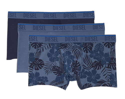 Diesel boxershorts Damien 3-pack blauw