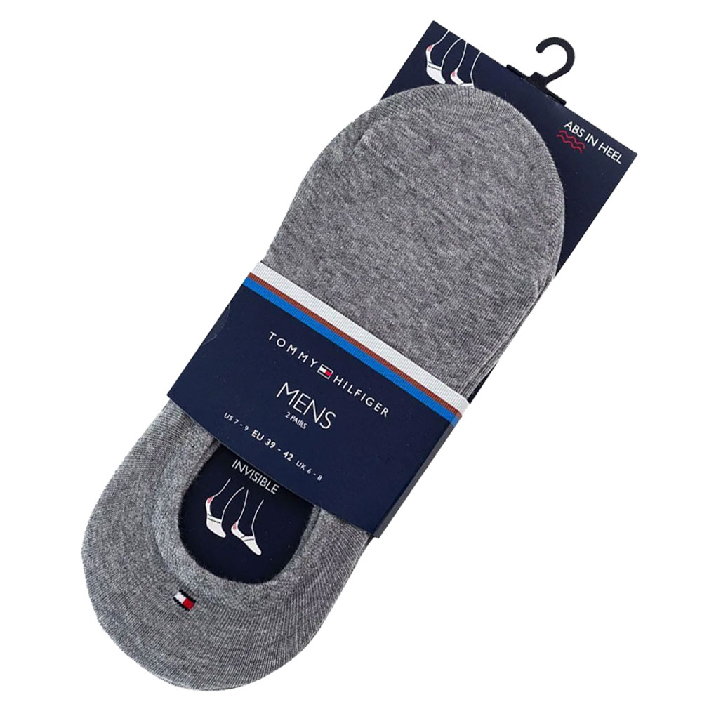 Tommy Hilfiger sokken invisible grijs 2-paar
