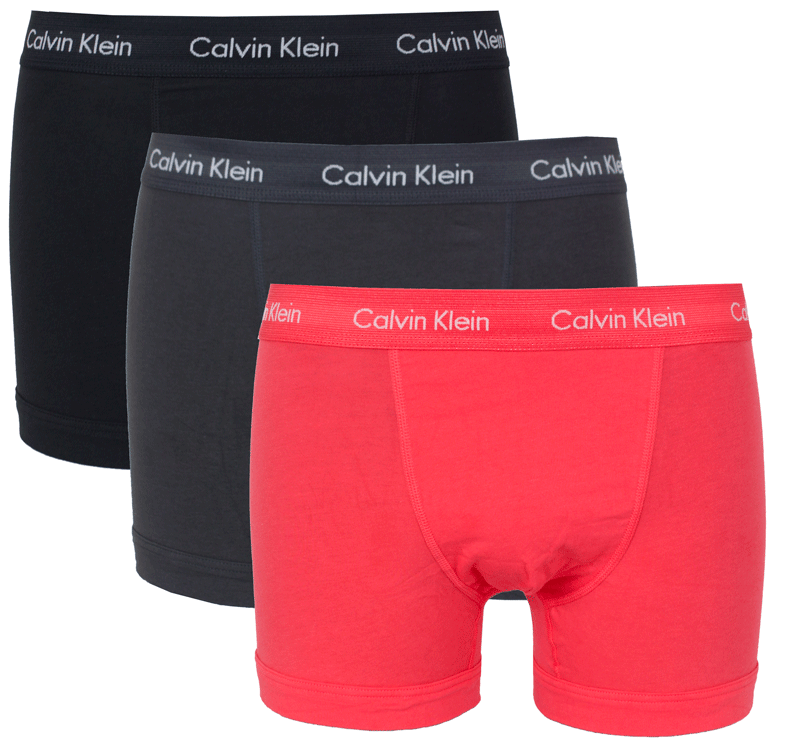 Calvin Klein boxershorts 3-pack rood-zwart-grijs