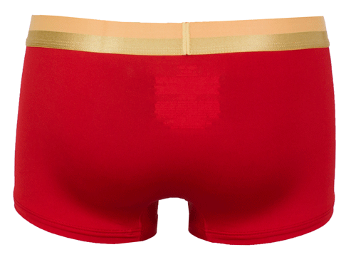 Calvin Klein boxershort rood microfiber achterkant