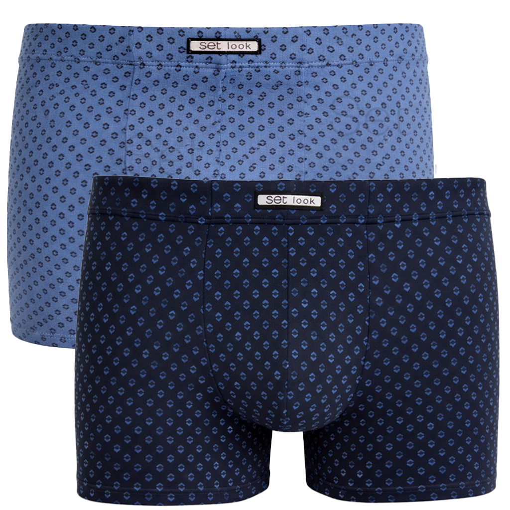 SET Boxershort microfiber Parentesis  2-pack blauw