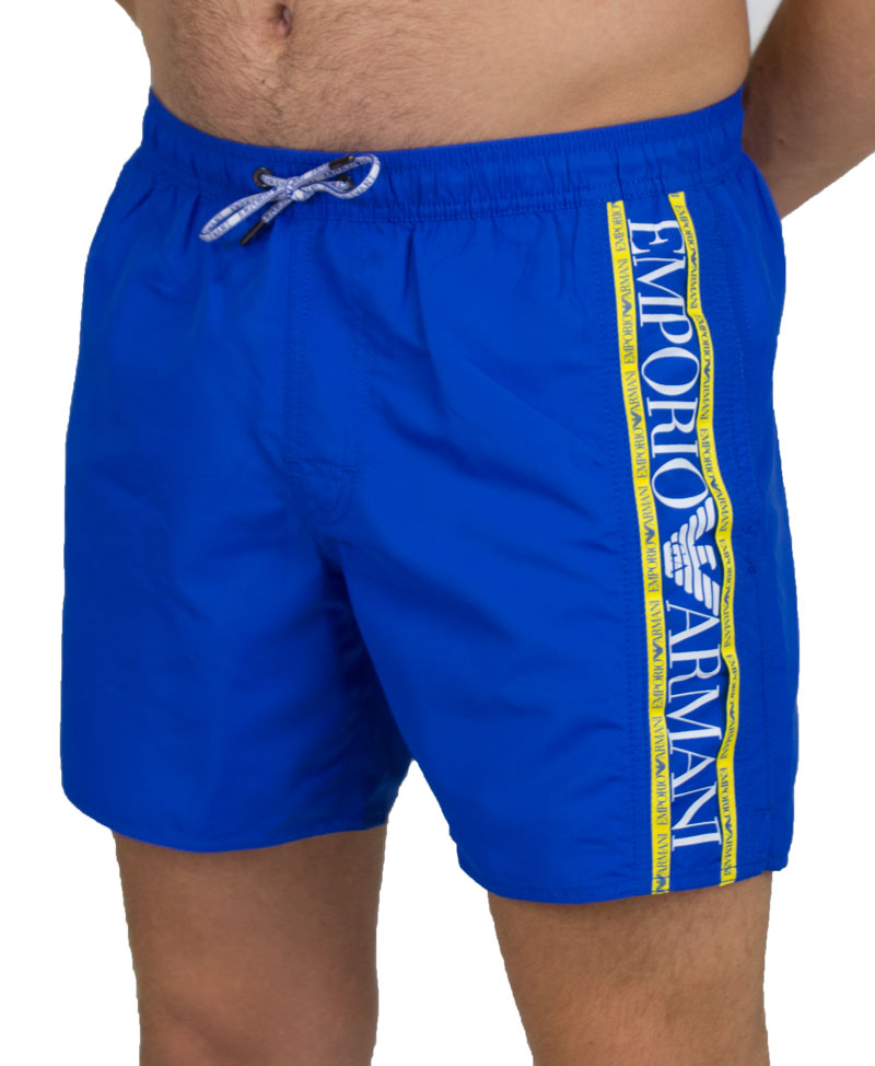 Armani zwemshort blue met logo