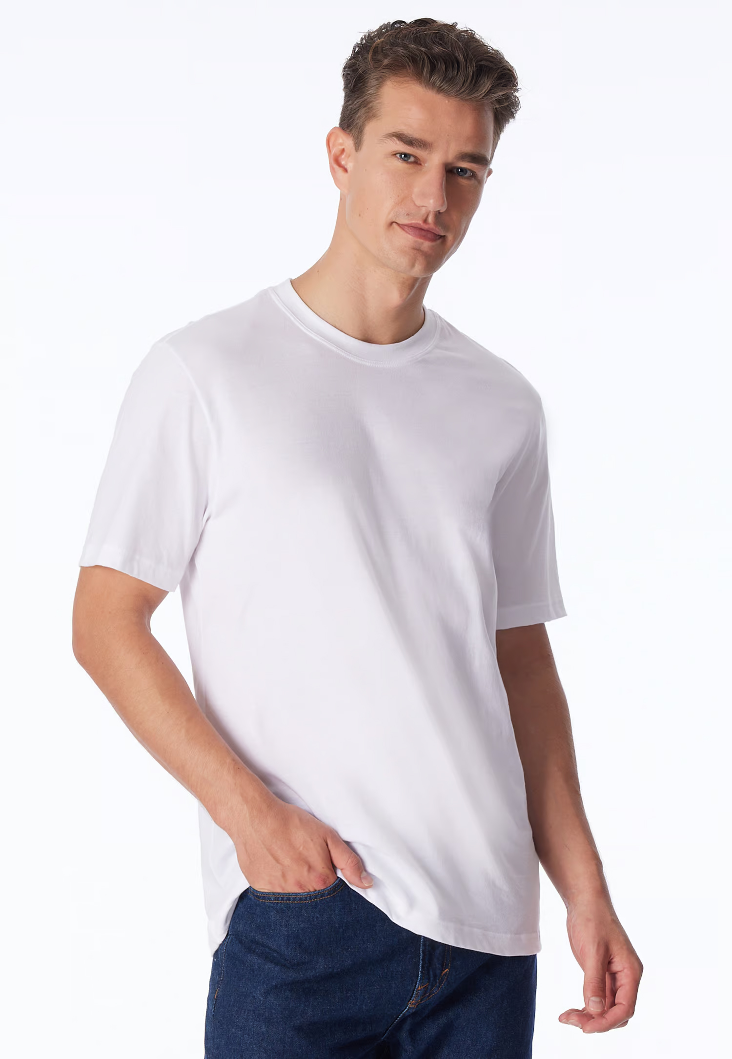 Schiesser American T-shirt 4-pack wit