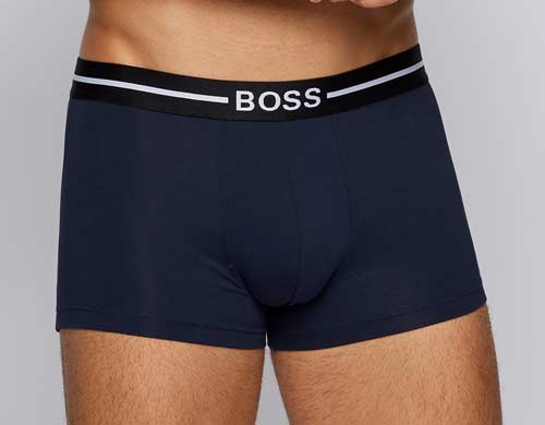 Hugo Boss boxershorts blauw voorkant