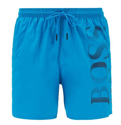 Hugo Boss zwemshort Octopus blauw