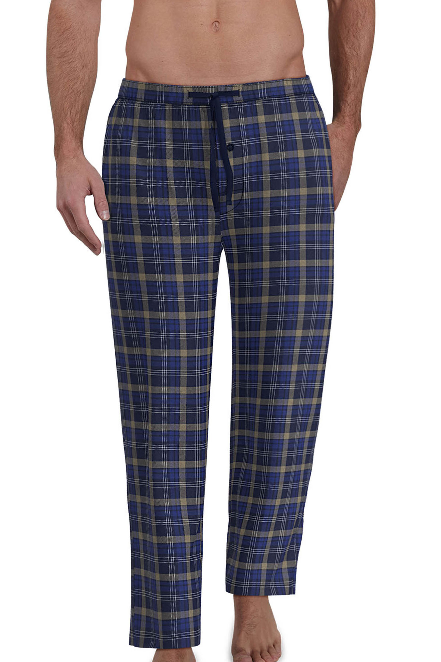 Gotzburg flanelle pyjamabroek blauw