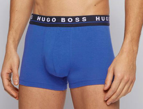 Hugo Boss boxershorts 3-pack voorkant blauw