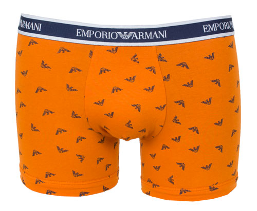 Armani boxershort oranje print voorkant