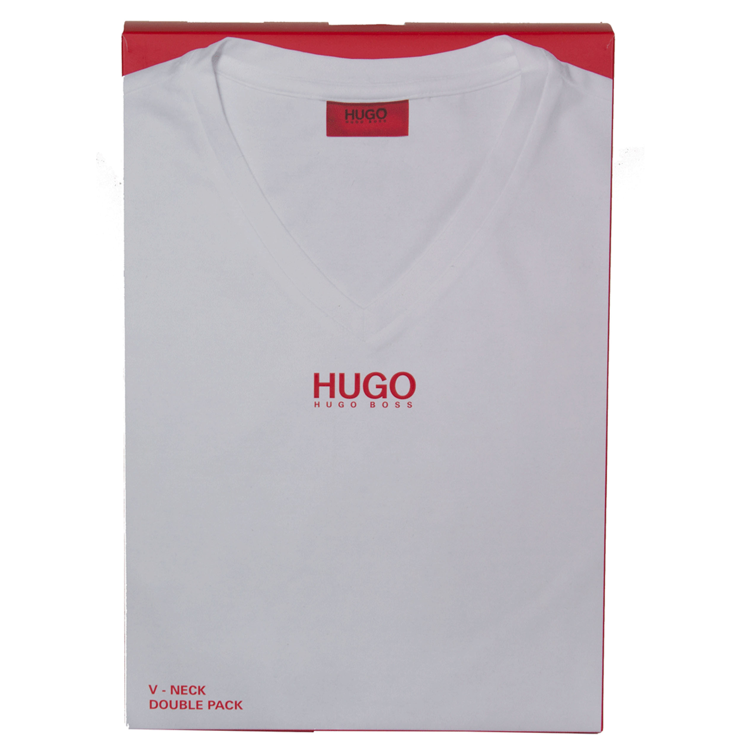 Hugo Boss T-shirts V-hals 2-pak Hugo red label wit