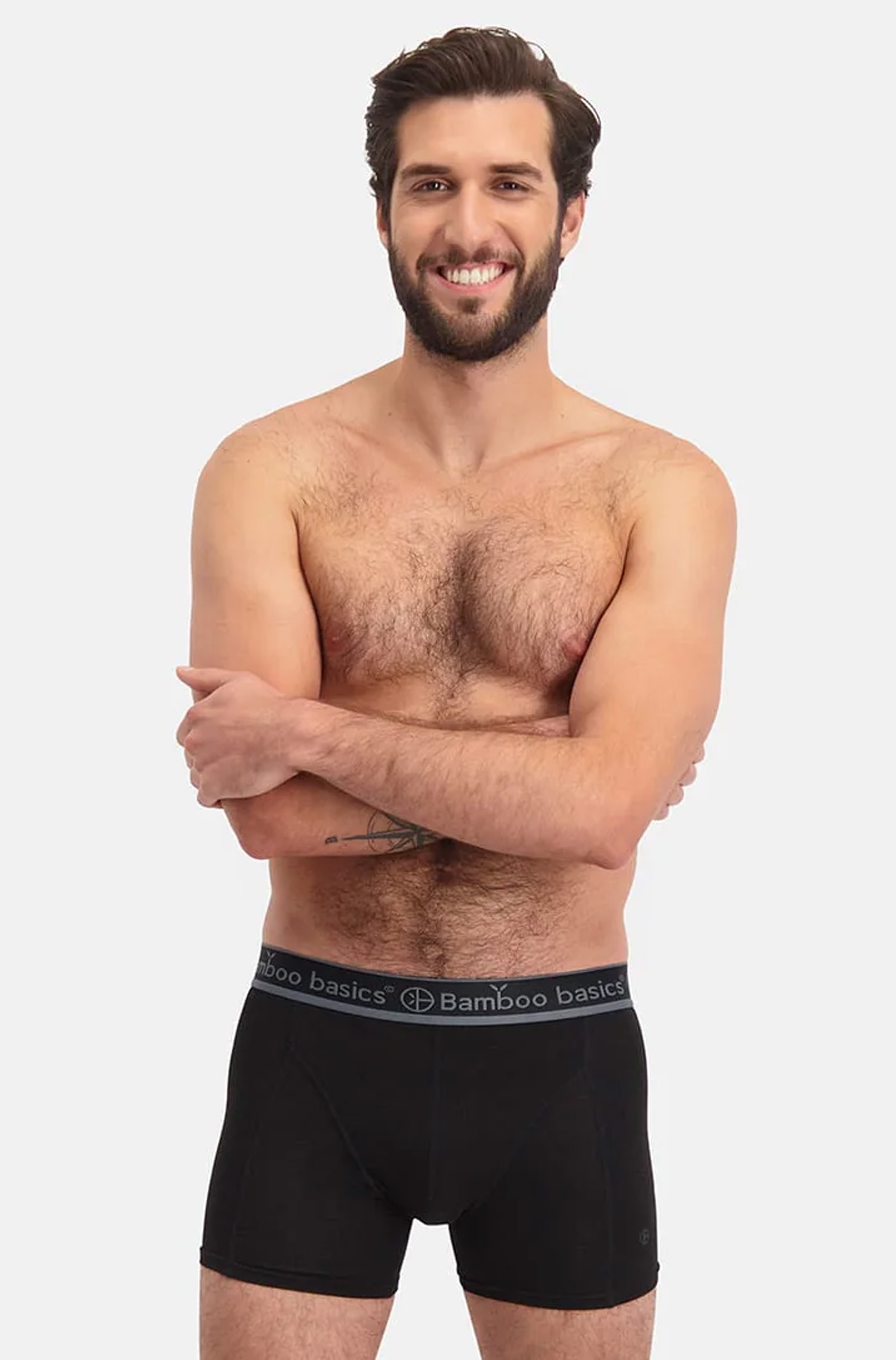 Bamboo basics  7-pack boxers Rico zwart-rood blauw