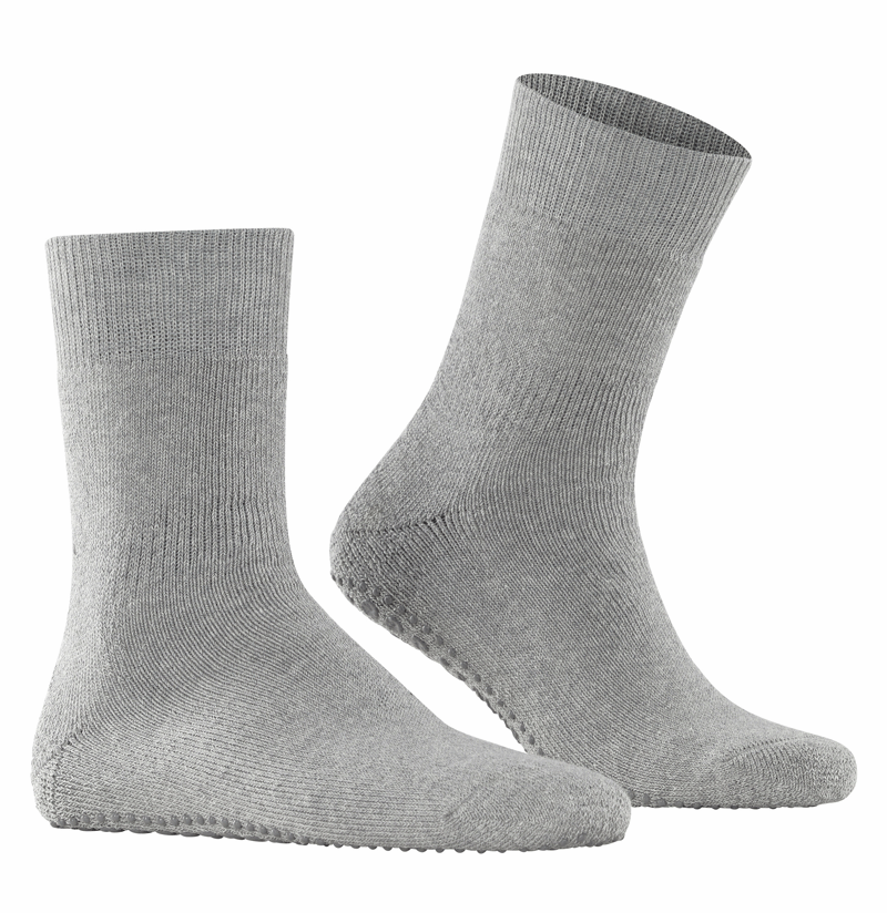 FALKE Homepads huissokken antislip grijs