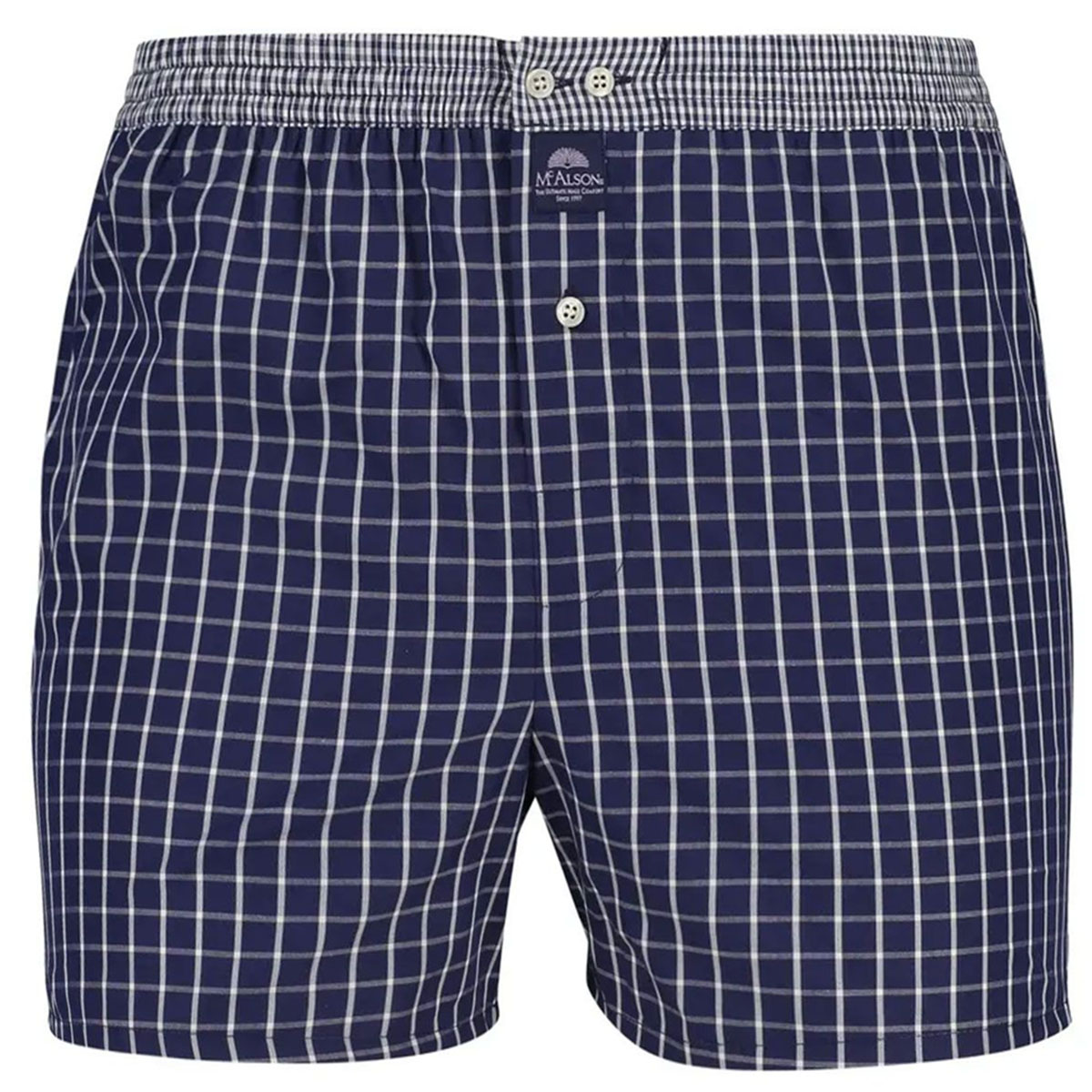 Mc Alson Boxer Checkered navy blue