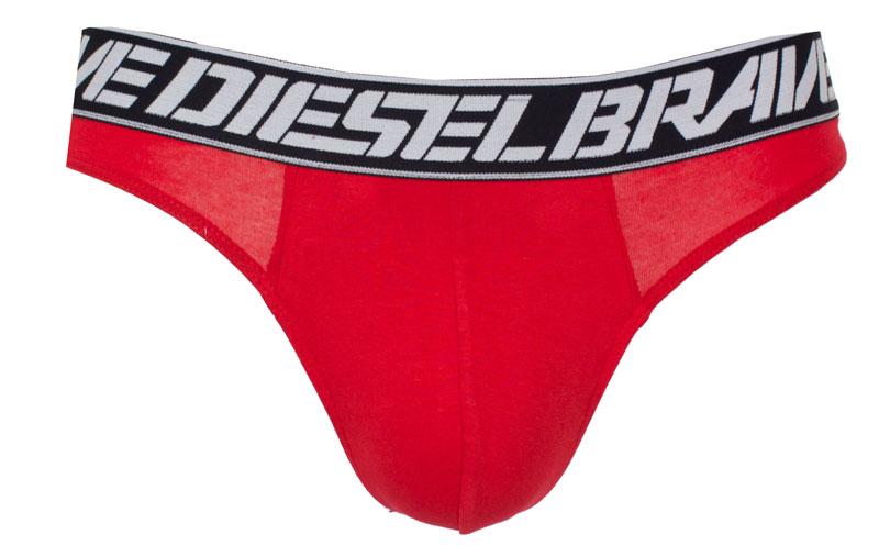 Diesel herenstring 3-pack rood voorkant