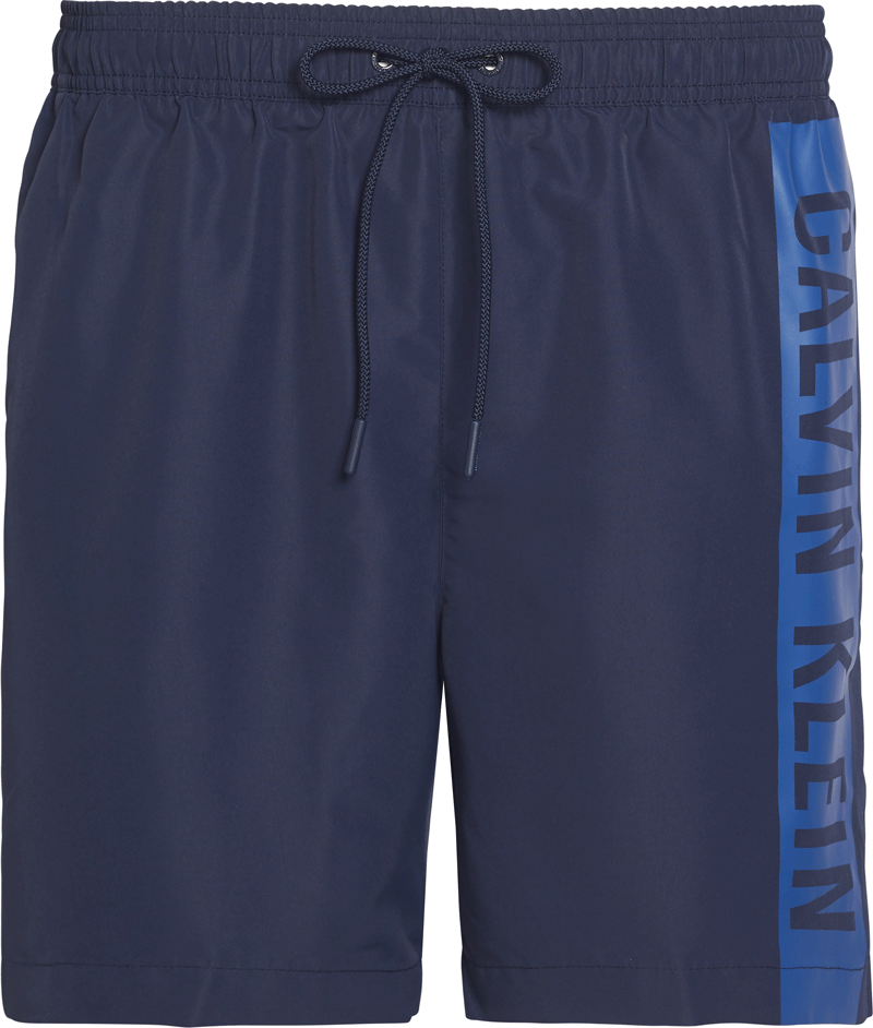 Calvin Klein medium drawstring zwemshort blauw