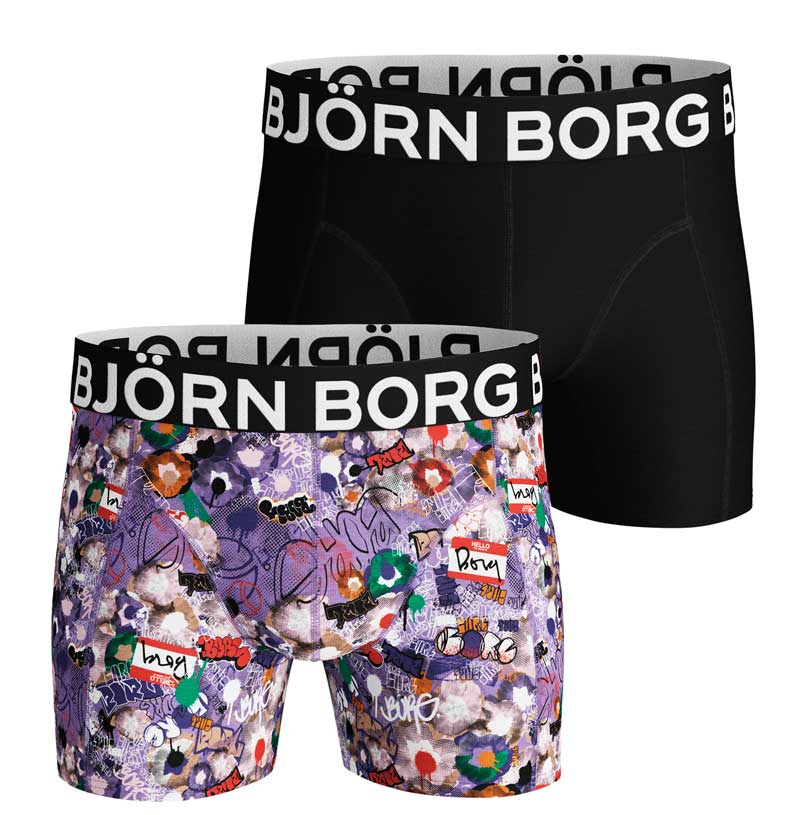 Bjorn Borg Boxershorts 2-pack Graffiti