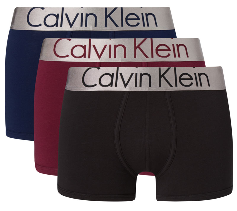 Calvin Klein Steel boxershorts 3-pack blauw-rood-zwart