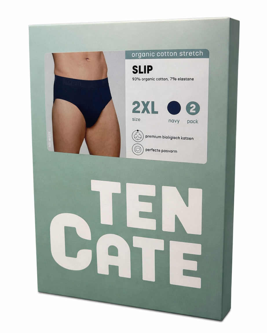 Ten Cate basic slip organic cotton 2-pack blauw
