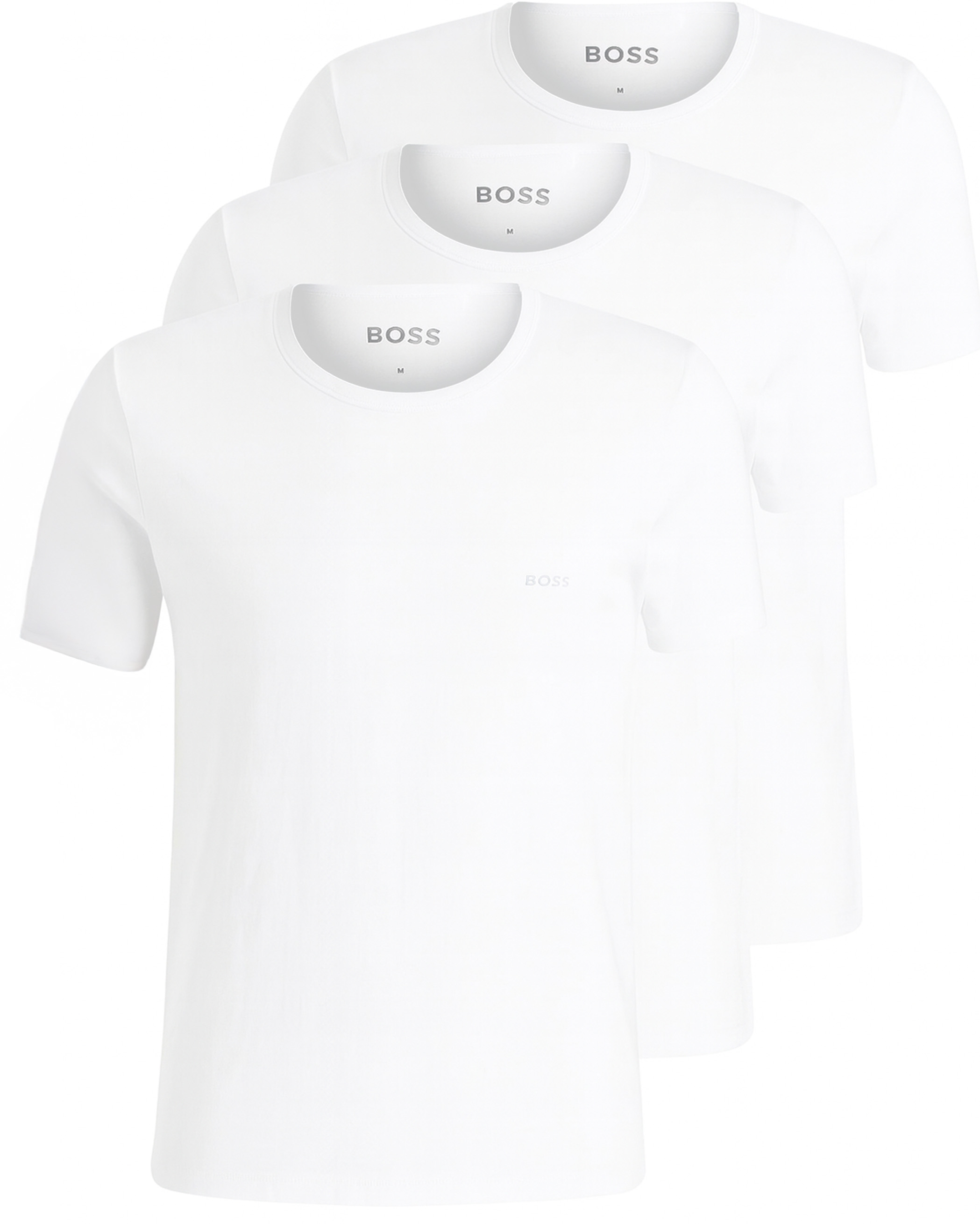 Hugo Boss T-shirt O-hals Classic 3-Pack wit