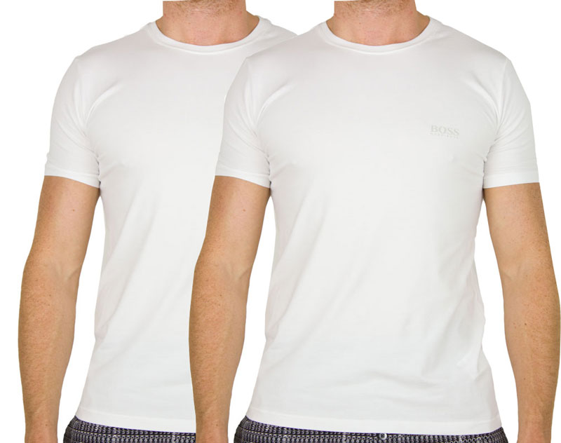 Hugo Boss T-shirts 2-pack wit