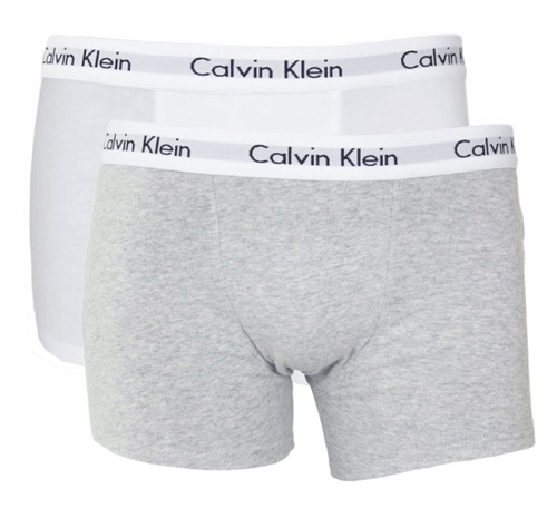 Calvin Klein kids boxershorts 2-pack grijs-wit