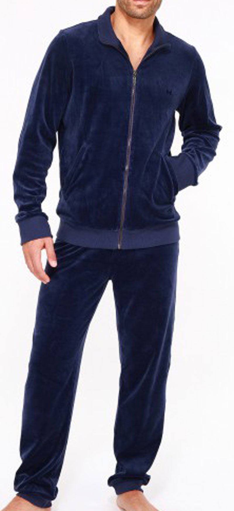 Hom huispak Gregory velours met rits