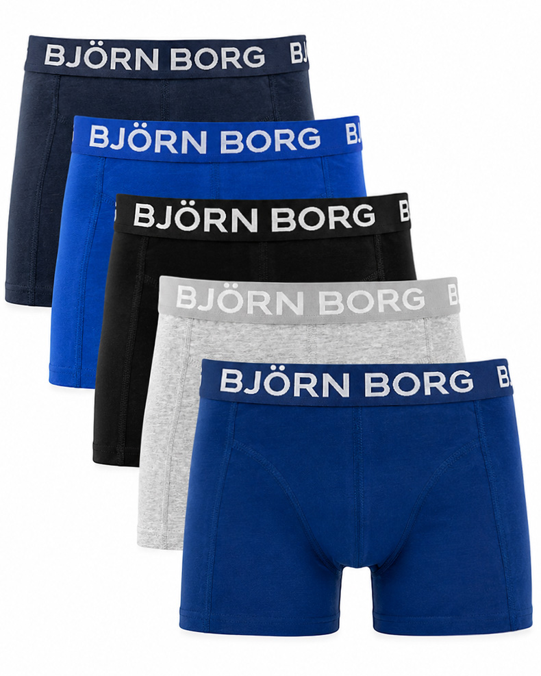 Bjorn Borg boxershort For Boys 5-pack blauw/grijs/zwart