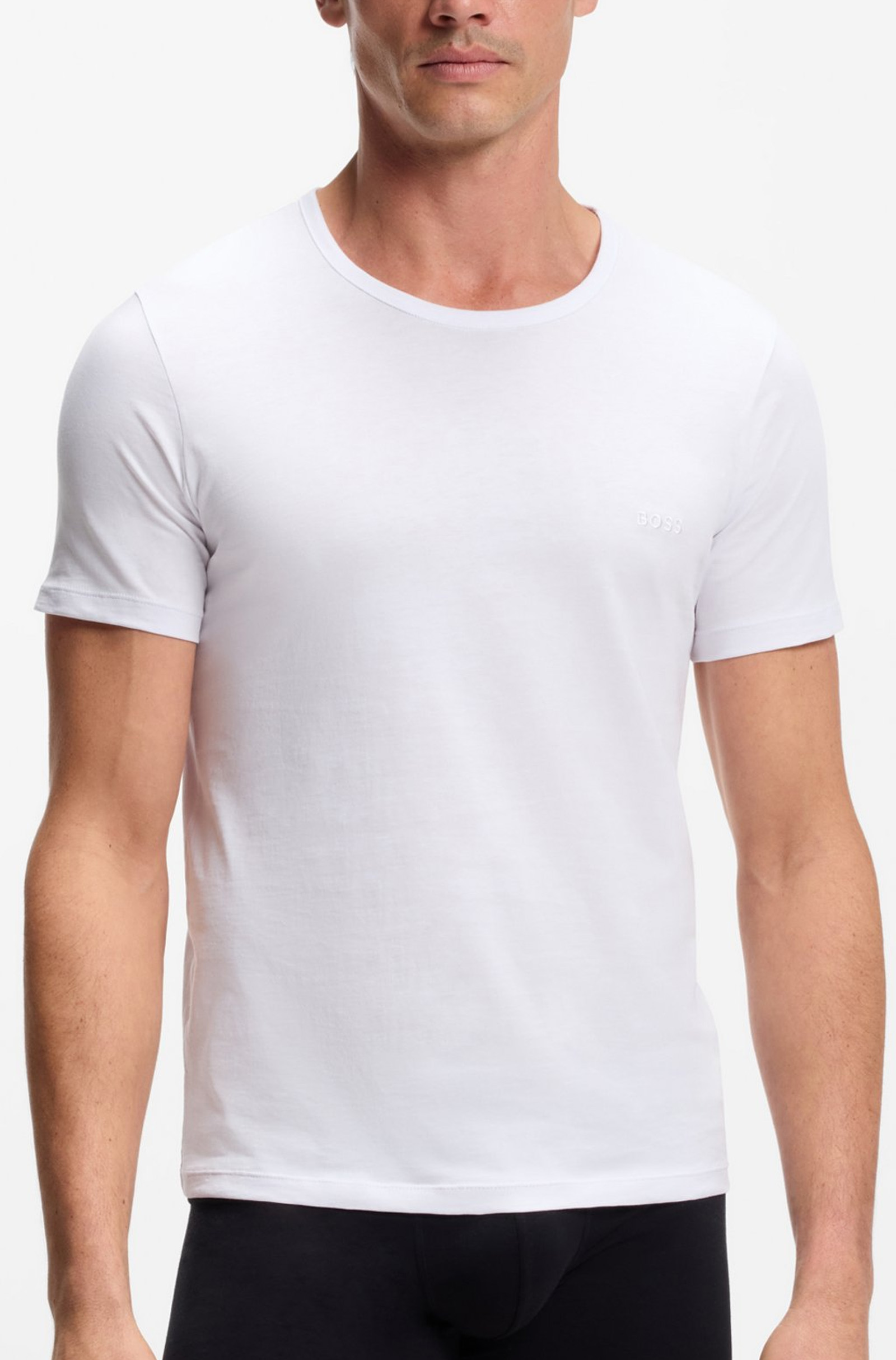 Hugo Boss T-shirt O-hals Classic 3-Pack wit