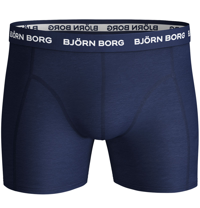 Bjorn Borg boxershorts Essential 3-pack donkerblauw voorkant