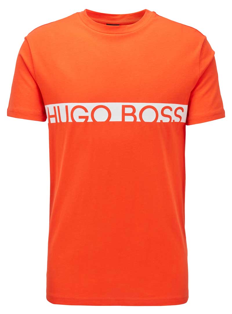 Hugo Boss T-shirt logo oranje