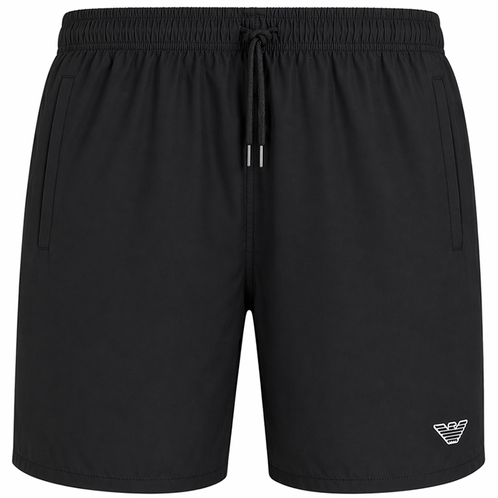 Armani Zwemshort met logo zwart