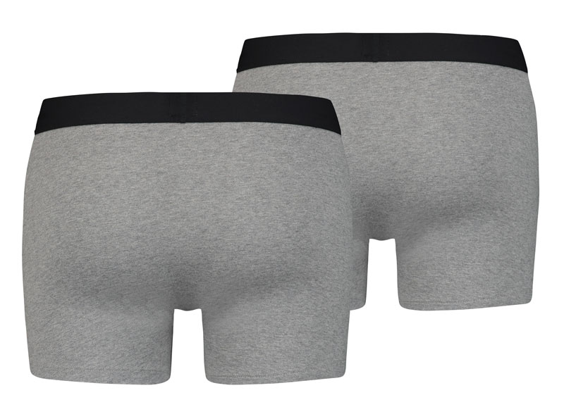 Levis boxershorts 2-pack grijs achterkant