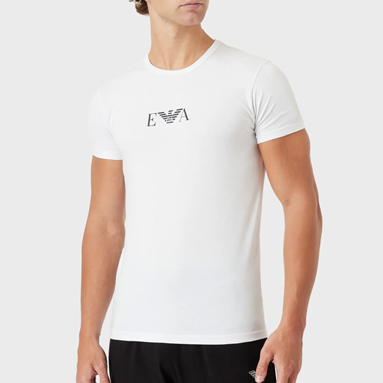 Armani T-shirts 2-pack wit Monogram voorkant