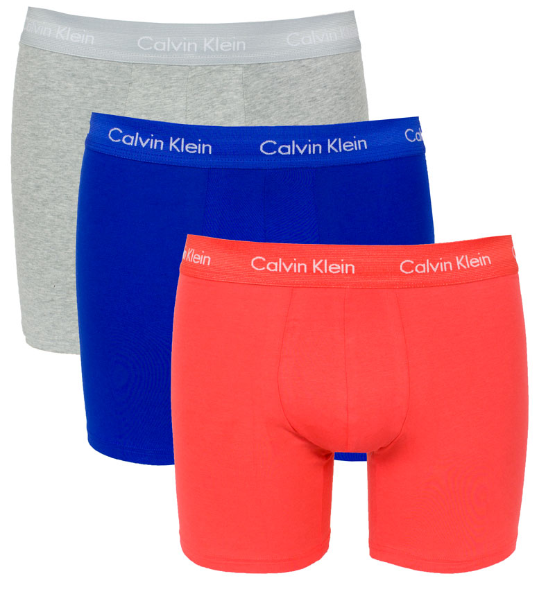 Calvin Klein 3-pack oranje-blauw-grijs