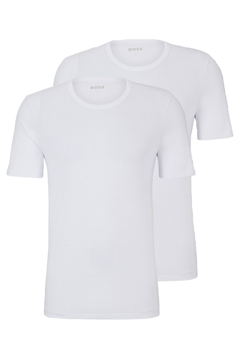 Hugo Boss Comfort T-shirt O-hals 2-Pack wit